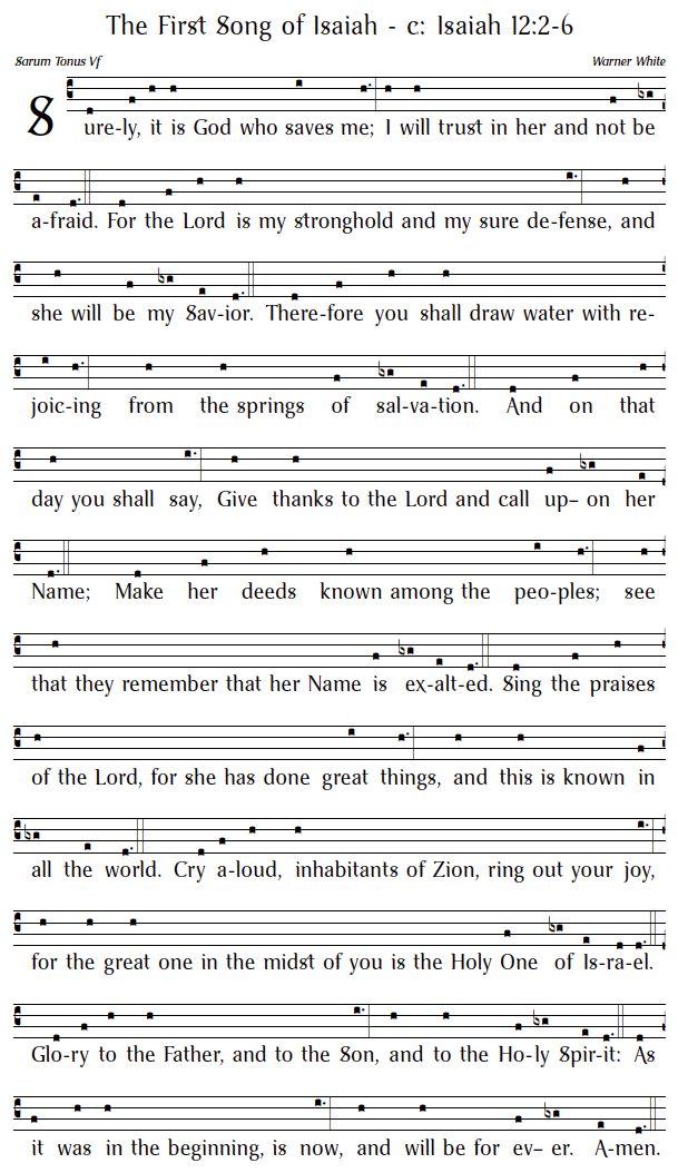 The First Song of Isaiah-c-SarumVf